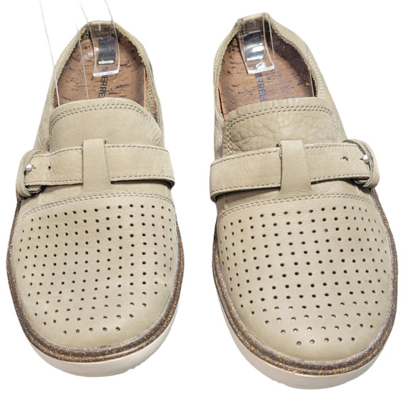 Merrell Other - Merrell Around Town Slip On Leather Mule Vertiver Green Perforated Men's Sz. 8